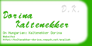 dorina kaltenekker business card